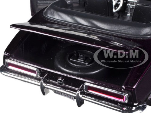 1967 Chevrolet Camaro SS Convertible Burgundy 1/24 Diecast