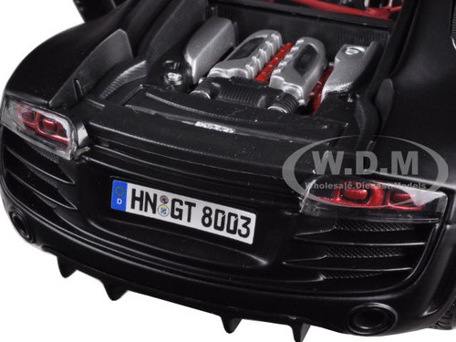 Audi R8 GT Matt Black 1/18 Diecast Model Car by Maisto
