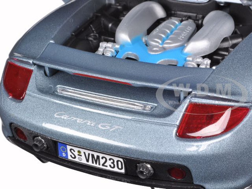 Porsche Carrera GT Silver with Black Interior 1/18 Diecast Model