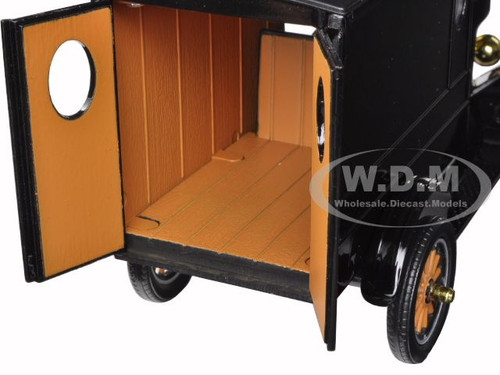 1925 Ford Model T Paddy Wagon Black 1/24 Diecast Model Car