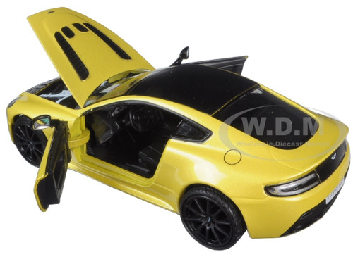 Aston Martin Vantage S V12 Yellow 1/24 Diecast Model Car Motormax