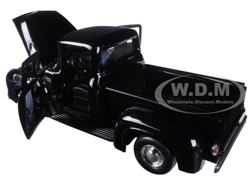 モーターマックス AC1/24 1956 F-100 MATTE BLACK 1956 Ford F-100 Pickup Truck - Matt Black 1:24 Model