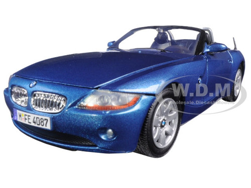 BMW Z4 Blue 1/24 Diecast Model Car Motormax 73269