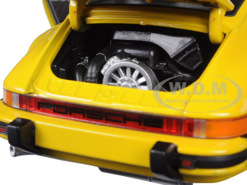 1974 PORSCHE 911 TURBO 3.0 YELLOW 1/24 DIECAST MODEL CAR BY WELLY 24043 
