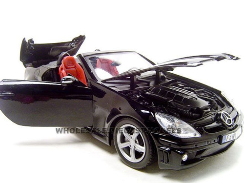 2005 MERCEDES SLK 55 AMG BLACK 1:18 DIECAST MODEL CAR BY MOTORMAX