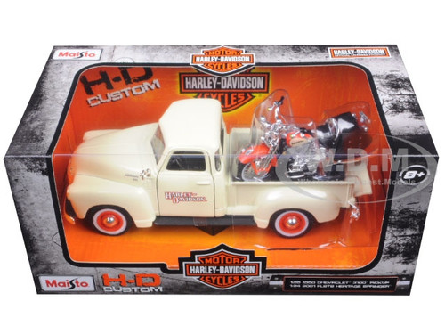 1950 Chevrolet 3100 Pickup Truck Harley Davidson 1/25 With