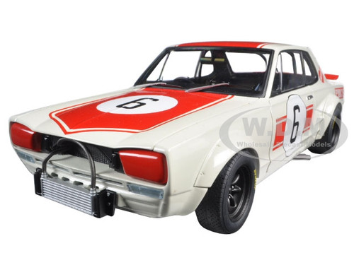 Nissan Skyline GT-R (KPGC10) Racing 1971 Kunimitsu Takahashi #6 Japan GP  Winner 1/18 Diecast Model Car Autoart 87176