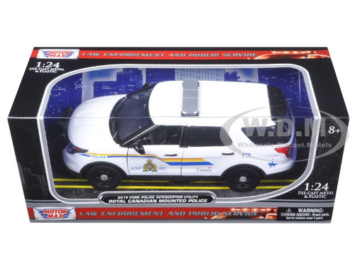 RCMP 1983 Dodge Diplomat Royal Police Diecast Car 1:43 Motormax 5 inch Canada