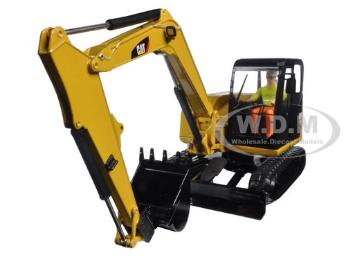 Caterpillar 1/50 Cat 308 CR Mini Hydraulic Excavator W/Work Tools Diecast Master 
