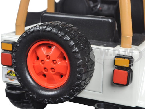 1992 Jeep Wrangler #12 White and Red Jurassic World Movie 2015