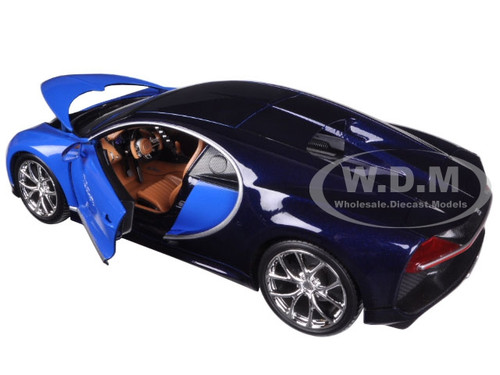 BBURAGO MAISTO FRANCE 11040BL Couleur spéciale Bugatti Chiron Record 402 km/h 1/18 