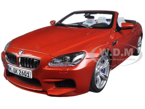 BMW M6 F12M Convertible Sakhir Orange 1/18 Diecast Model Car by Paragon  Models