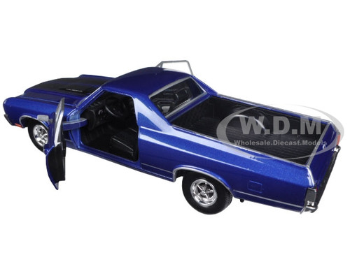 1970 Chevrolet El Camino SS 396 Blue 1/24 Diecast Car Model By Motor Max 79347