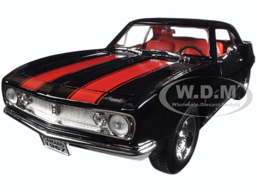 1967 Chevrolet Camaro Z/28 Black with Red Stripes 1/18 Diecast