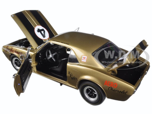 ACME 1967 CHEVROLET GOLD CAMARO #4 FIRST Z/28 EVER MADE DIECAST RACE CAR GMP 