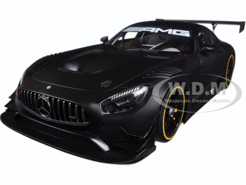 Mercedes Amg Gt3 Plain Color Version Matt Black 1 18 Model Car By Autoart Ebay