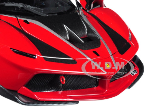 FERRARI FXX-K #88 RED SIGNATURE SERIES 1/18 DIECAST MODEL CAR BY