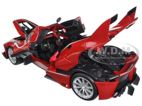 FERRARI FXX-K #10 RED 1:18 DIECAST MODEL CAR BY BBURAGO 16010 | eBay