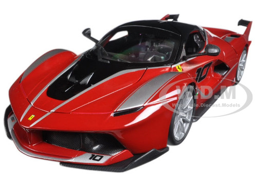 FERRARI FXX-K #10 RED 1:18 DIECAST MODEL CAR BY BBURAGO 16010 | eBay