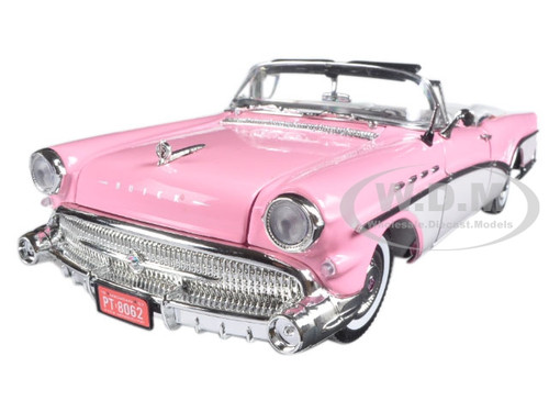1957 Buick Roadmaster Pink 1/18 Diecast Model Car Motormax