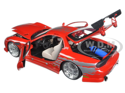 Voiture miniature Dom's Mazda RX-7 Fast and Furious 1 Jada 1/24
