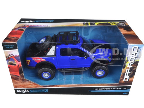 Details about   Ford 2017 F-150 Raptor Pickup Truck Matt Black Off Road Kings 1/24 by Maisto