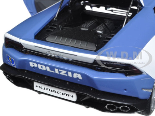 Lamborghini Huracan LP610 Police Car 1/18 Model Car Autoart 74609