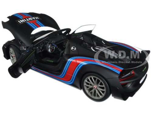 ポルシェ 918スパイダー 1/18 ブラック マルティーニ 1/18 Porsche 918 Spyder Weissach Package Black /Martini