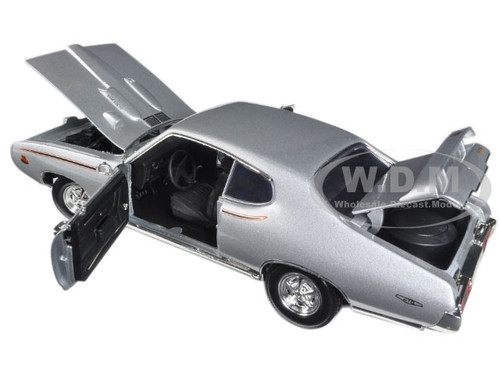 1969 Pontiac GTO Judge Silver Timeless Classics 1/18 Diecast Model 