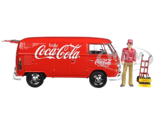 1963 Volkswagen T1 Coca Cola Cargo Van with Delivery Driver 1/24