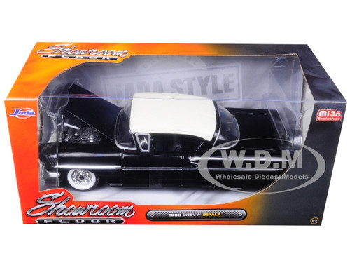 1958 Chevrolet Impala Black Showroom Floor 1//24 Diecast Model Car by Jada 98895 for sale online