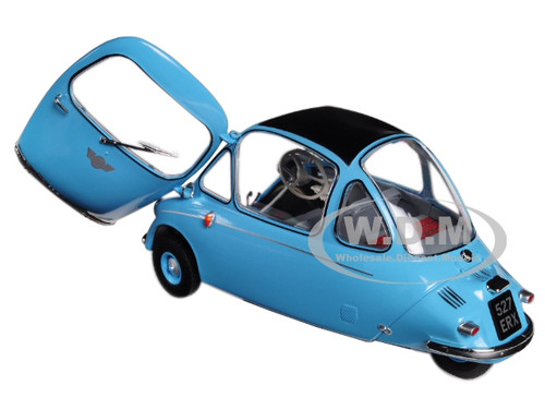 Oxford Diecast Model Cars Blue Heinkel Trojan 