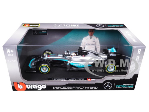 Diecast Car Model 1:43 Mercedes AMG PETRONAS 2016 W07 HYBRID #44 Lewis Hamilton 