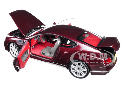 2016 Bentley Continental GT LHD Burgundy 1/18 Diecast Model Car