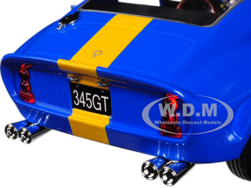BBURAGO 18-26305 FERRARI RACING 250 GTO 1/24 #122 BLUE with YELLOW STRIPES
