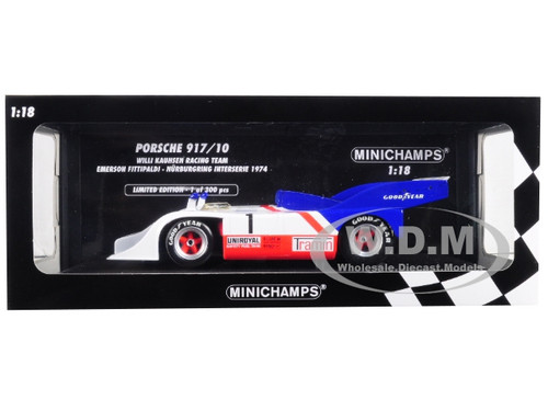 Porsche 917/10 #1 Will Kauhsen Racing Team Emerson Fittipaldi Nurburgring  Interserie 1974 Limited Edition to 300 pieces Worldwide 1/18 Diecast Model 