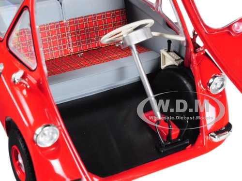 Heinkel Trojan LHD Bubble Car Red 1/18 Diecast Model Car by Oxford Diecast