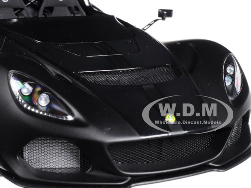 Lotus 3-Eleven Matt Black with Gloss Black Accents 1/18 Model Car by Autoart