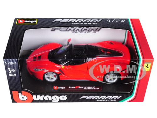 FERRARI LAFERRARI F70 APERTA RED 1/24 DIECAST MODEL CAR BY BBURAGO