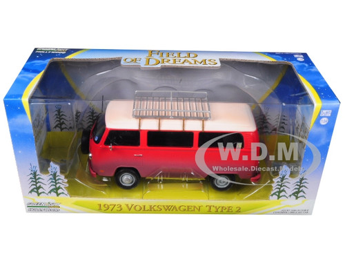 GREENLIGHT 84034 HOLLYWOOD FIELD OF DREAMS 1973 VW VOLKSWAGEN TYPE 2 1/24 Chase