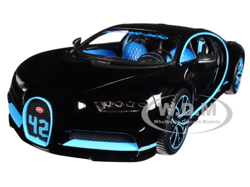 StarSun Depot Bugatti Chiron 42 Black Limited Edition 1//24 Diecast Model Car Maisto