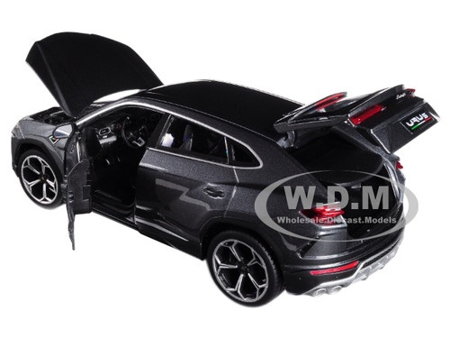 Lamborghini Urus Gray Metallic 1/18 Diecast Model Car by Bburago