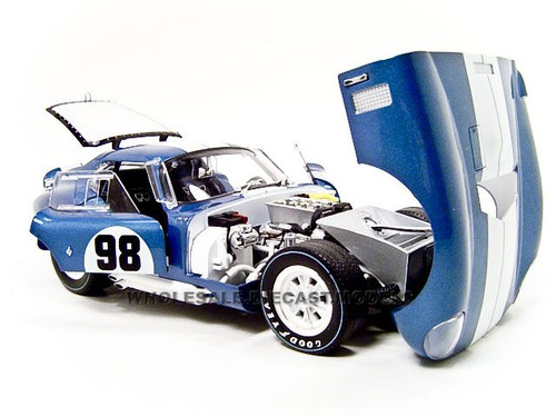 1965 SHELBY COBRA DAYTONA COUPE #98 BLUE 1/18 DIECAST SHELBY