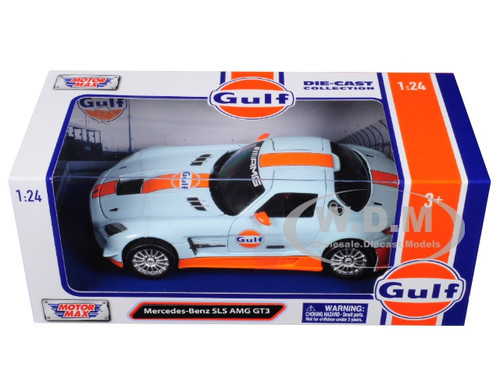 Mercedes Benz SLS AMG GT3 Gulf Light Blue Orange Stripe 1/24