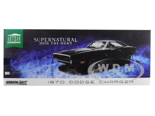 1970 Dodge Charger Black Supernatural 2005 TV Series 1/18