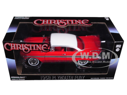 Christine Movie 1958 Plymouth Fury Die-cast Car 1:24 Greenlight 8 inch 84071