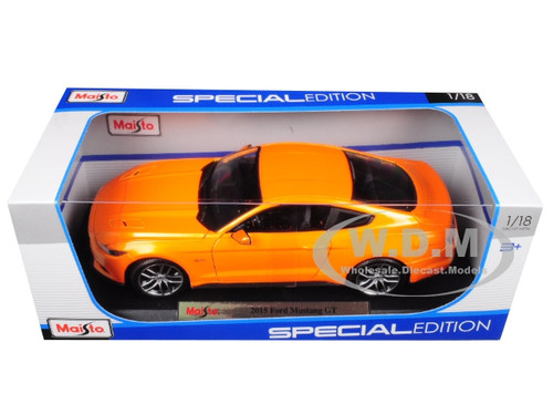 2015 Ford Mustang GT 5.0 Metallic Orange Special Edition 1/18 Diecast ...