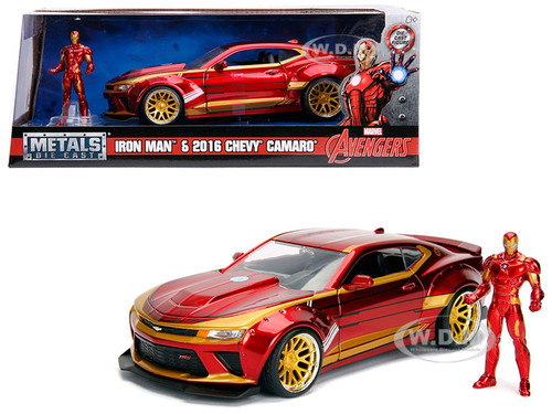 2016 Chevrolet Camaro Iron Man Diecast Figure Marvel ...