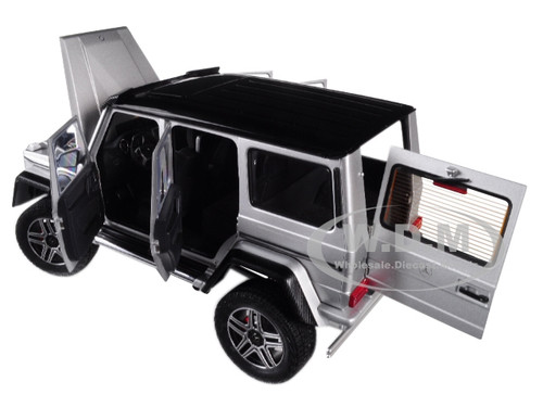 Mercedes Benz G500 4X4 2 Silver 1/18 Model Car Autoart 76318