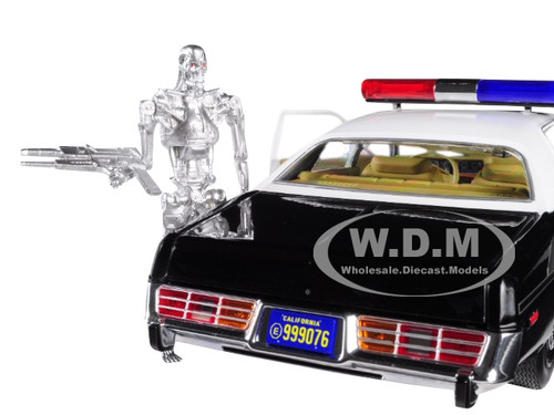 1977 Dodge Monaco Metropolitan Police with T-800 Endoskeleton Figurine 